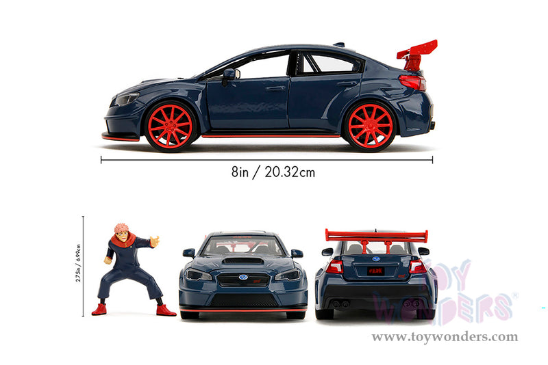 Cargue la imagen en el visor de la galería, Toy Wonders Hollywood Rides Jujutsu Kaisen - 2026 Subaru WRX STI Widebody with Yuji Itadori Diecast Figure
