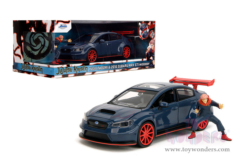 Cargue la imagen en el visor de la galería, Toy Wonders Hollywood Rides Jujutsu Kaisen - 2026 Subaru WRX STI Widebody with Yuji Itadori Diecast Figure
