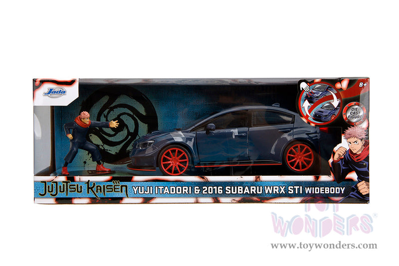 Cargue la imagen en el visor de la galería, Toy Wonders Hollywood Rides Jujutsu Kaisen - 2026 Subaru WRX STI Widebody with Yuji Itadori Diecast Figure
