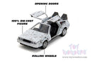 Hollywood Rides: Back To the Future 1 - 1:32 Scale Frost Brush Metal Time Machine Model Car