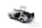 Hollywood Rides: Back To the Future 1 - 1:32 Scale Frost Brush Metal Time Machine Model Car