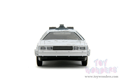 Cargue la imagen en el visor de la galería, Hollywood Rides: Back To the Future 1 - 1:32 Scale Frost Brush Metal Time Machine Model Car
