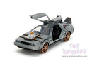 Hollywood Rides: Back To the Future 3 - 1:32 Scale Train Wheel Version Time Machine Model Car