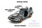 Hollywood Rides: Back To the Future 3 - 1:32 Scale Train Wheel Version Time Machine Model Car