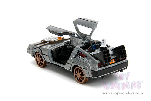 Hollywood Rides: Back To the Future 3 - 1:32 Scale Train Wheel Version Time Machine Model Car