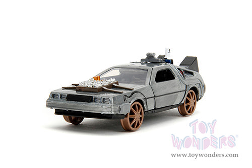 Hollywood Rides: Back To the Future 3 - 1:32 Scale Train Wheel Version Time Machine Model Car