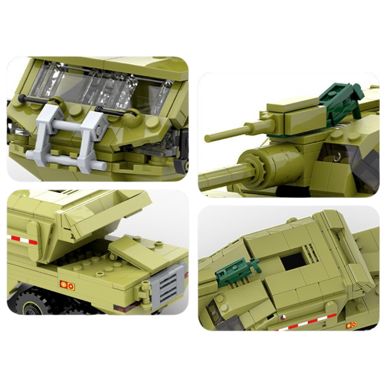 Load image into Gallery viewer, Wange Bricks: The Metal World War Military Equipment Armored Transporter Brick Toy
