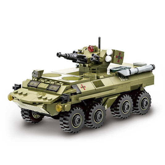 Wange Bricks: BTR-4 Bucephalus Armored Transporter- Brick Toy