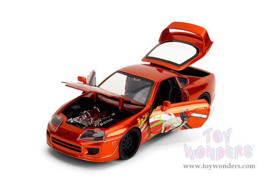 Hollywood Rides -"Chainsaw Man" 1995 Toyota Supra with Chainsaw Man Figure, Jada Toys
