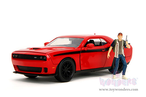 Chargez l&#39;image dans la visionneuse de la galerie, Hollywood Rides: Dodge Challenger SRT with Glenn The Walking Dead Diecast Jada Toys Figure
