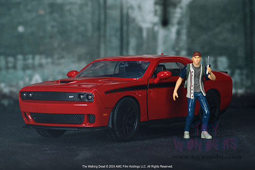 Hollywood Rides: Dodge Challenger SRT with Glenn The Walking Dead Diecast Jada Toys Figure