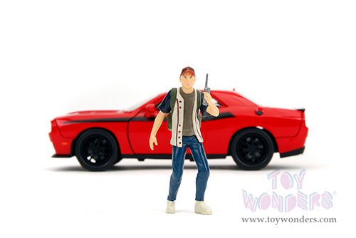 Chargez l&#39;image dans la visionneuse de la galerie, Hollywood Rides: Dodge Challenger SRT with Glenn The Walking Dead Diecast Jada Toys Figure
