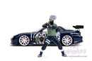 Hollywood Rides: Naruto Shippuden - Mazda RX-7 with Kakashi Hatake Dark Blue Diecast Jada Toys Figure