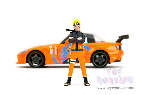 Cargue la imagen en el visor de la galería, Hollywood Rides: Honda S2000 With Naruto Diecast Jada Toys Figure
