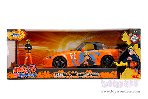 Cargue la imagen en el visor de la galería, Hollywood Rides: Honda S2000 With Naruto Diecast Jada Toys Figure
