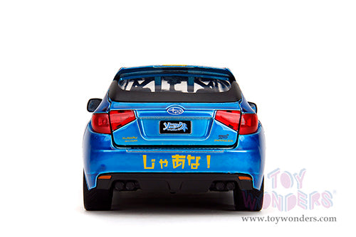 Cargue la imagen en el visor de la galería, Hollywood Rides:  Sonic The Hedgehog - Subaru Impreza WRX STI with Sonic Diecast Figure
