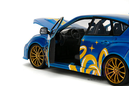 Hollywood Rides:  Sonic The Hedgehog - Subaru Impreza WRX STI with Sonic Diecast Figure