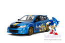 Hollywood Rides:  Sonic The Hedgehog - Subaru Impreza WRX STI with Sonic Diecast Figure