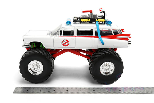 Jada Toys Hollywood Rides - Ghostbusters Ecto-1 Cadillac Ambulance Monster Truck Figure