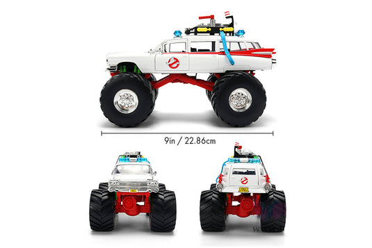 Jada Toys Hollywood Rides - Ghostbusters Ecto-1 Cadillac Ambulance Monster Truck Figure