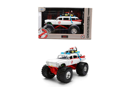 Ghostbusters monster truck toy with packaging on a white background
