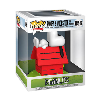 Funko POP! Deluxe: Peanuts - Snoopy and Woodstock on Doghouse Vinyl Figure