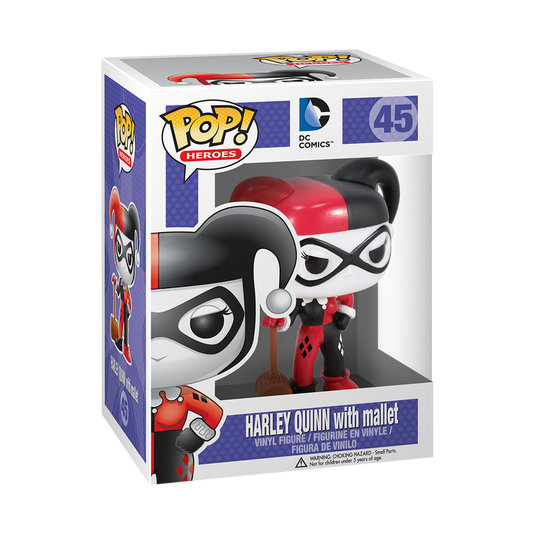 Funko POP! Héros : Harley Quinn avec Mallet 