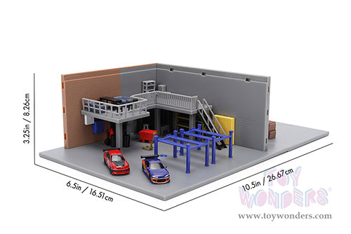 Toy Wonders Jada Toys Fast & Furious - Han's Garage Diorama Set 1/24 Scale Diecast Model Car