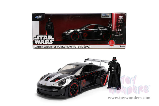 Hollywood Rides Star Wars - Porsche 911 GT3 RS (992) with Darth Vader Figure Jada Toys