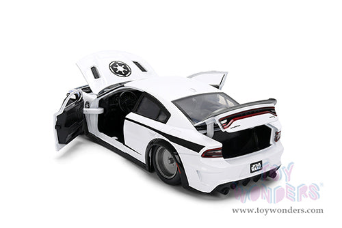 Cargue la imagen en el visor de la galería, Hollywood Rides Star Wars - Dodge Charger SRT Hellcat with Stormtrooper™ Figure Jada Toys
