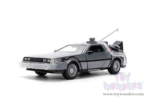 Toy Wonder Back To The Future 1: Delorean Time Machine - with Dr. E. Brown's Enterprise Truck 1:24 Die-Cast Car Jada