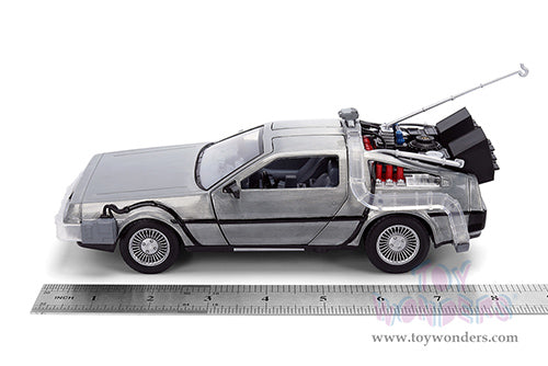 Chargez l'image dans la visionneuse de la galerie, Toy Wonder Back To The Future 1: Delorean Time Machine - with Dr. E. Brown's Enterprise Truck 1:24 Die-Cast Car Jada
