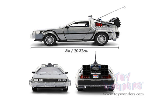 Chargez l'image dans la visionneuse de la galerie, Toy Wonder Back To The Future 1: Delorean Time Machine - with Dr. E. Brown's Enterprise Truck 1:24 Die-Cast Car Jada
