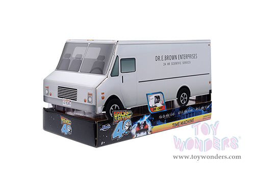 Toy Wonder Back To The Future 1: Delorean Time Machine - with Dr. E. Brown's Enterprise Truck 1:24 Die-Cast Car Jada