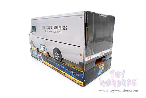 Chargez l'image dans la visionneuse de la galerie, Toy Wonder Back To The Future 1: Delorean Time Machine - with Dr. E. Brown's Enterprise Truck 1:24 Die-Cast Car Jada
