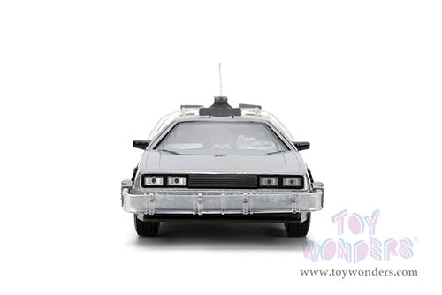 Toy Wonder Back To The Future 1: Delorean Time Machine - with Dr. E. Brown's Enterprise Truck 1:24 Die-Cast Car Jada