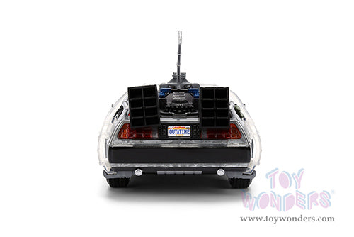Toy Wonder Back To The Future 1: Delorean Time Machine - with Dr. E. Brown's Enterprise Truck 1:24 Die-Cast Car Jada