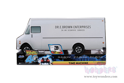 Chargez l'image dans la visionneuse de la galerie, Toy Wonder Back To The Future 1: Delorean Time Machine - with Dr. E. Brown's Enterprise Truck 1:24 Die-Cast Car Jada
