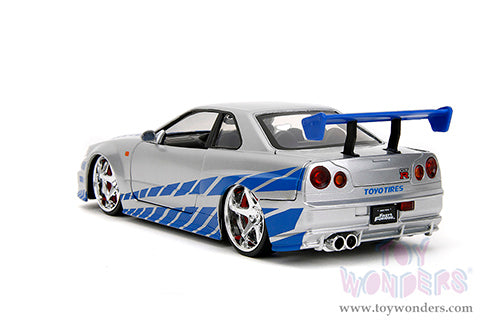 Jada Toys Fast & Furious - Twin Pack Brian's Nissan Skyline GT-R and Suki's Honda S20001/24 Scale Diecast Model Car