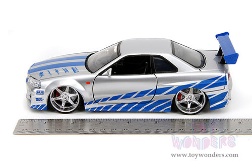 Jada Toys Fast & Furious - Twin Pack Brian's Nissan Skyline GT-R and Suki's Honda S20001/24 Scale Diecast Model Car