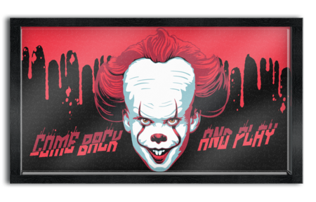 IT Pennywise - Come Back and Play Gel Coat 10" x 18" Framed MDF Wall Art