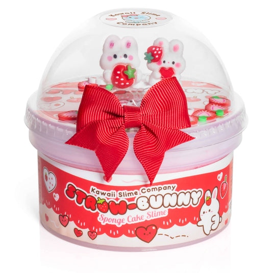 Straw-Bunny Sponge Cake Signature Dome™ Slime