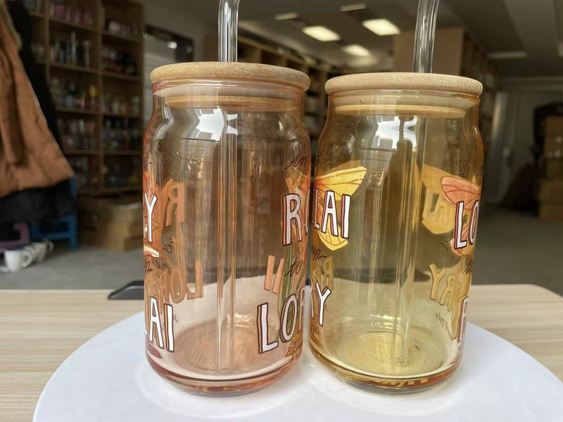 Chargez l'image dans la visionneuse de la galerie, Gilmore Girls Rory Lorelai Script 2pk 16oz Glass Tumbler

