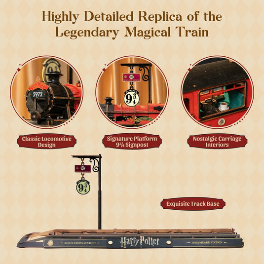 Puremind x Harry Potter - Hogwarts Express 3D Wood DIY Figure