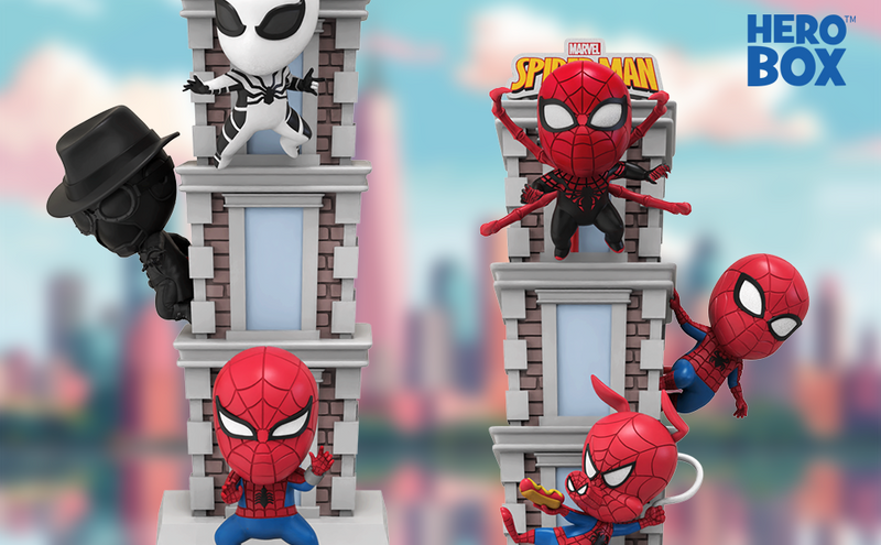 Load image into Gallery viewer, Toys Matter Inc. Marvel Spider-Man Tower Series Hero Box - Single Random Blind Box
