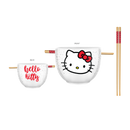 Hello Kitty Red Boxed 20oz. Ceramic Ramen Bowl w/ Chopsticks