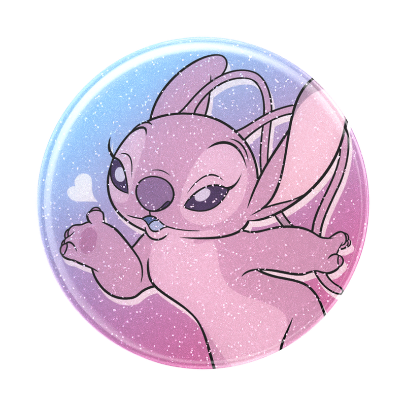 Load image into Gallery viewer, Disney Lilo &amp; Stitch - Glitter Angel Kisses Phone Grip PopSockets
