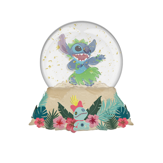 Lilo and Stitch Sand Plants Hula 100mm Sculpted Snow Globe