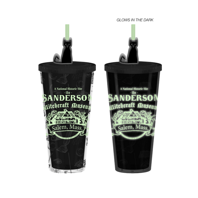 Hocus Pocus Glow in the Dark 24oz Plastic Cold Cup w/ Lid