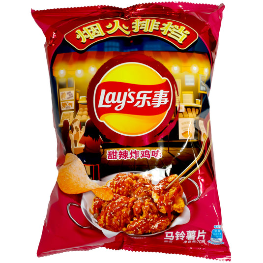 Lay's Potato Chips - Imitation Sweet Spicy Fried Chicken Flavor 70g